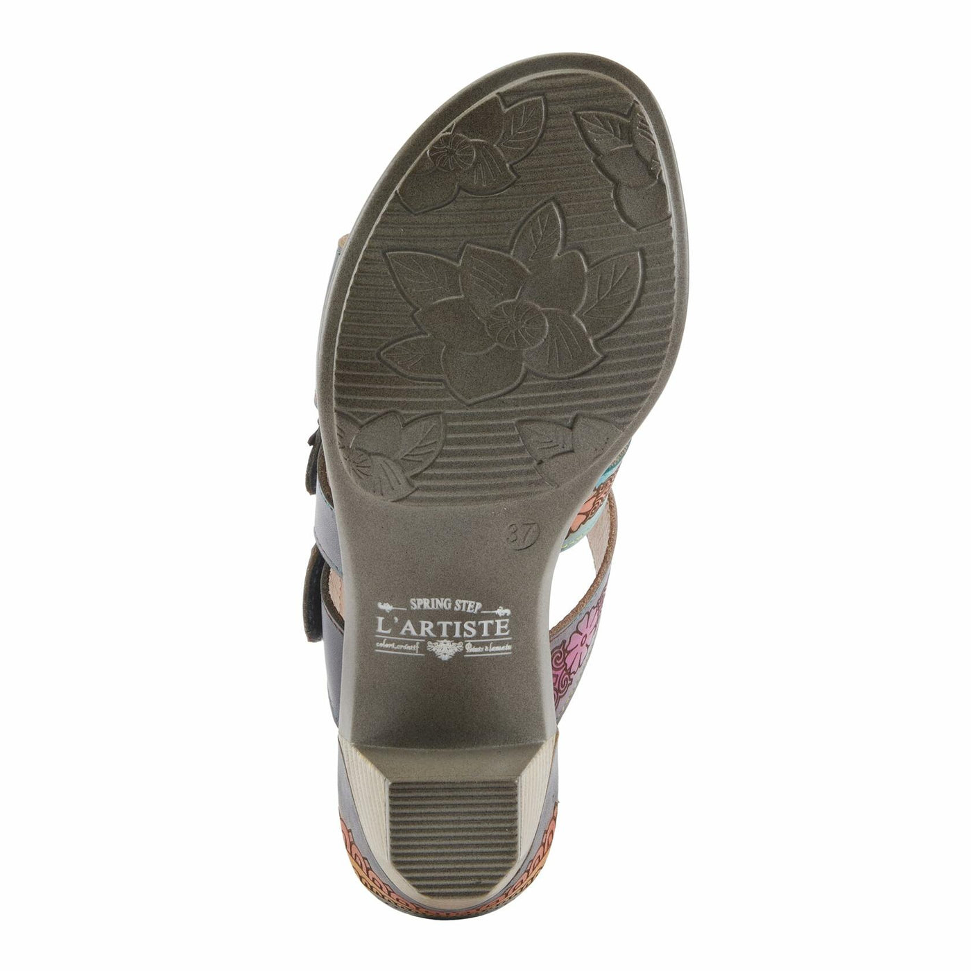 L'Artiste by Spring Step Women's Alexi Sandal, Grey Multi, 10.5-11
