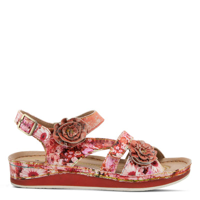 Spring Step L'Artiste Women's Joelina-Dazi Ankle Strap Sandal Red Multi EU 38 / US 7.5-8