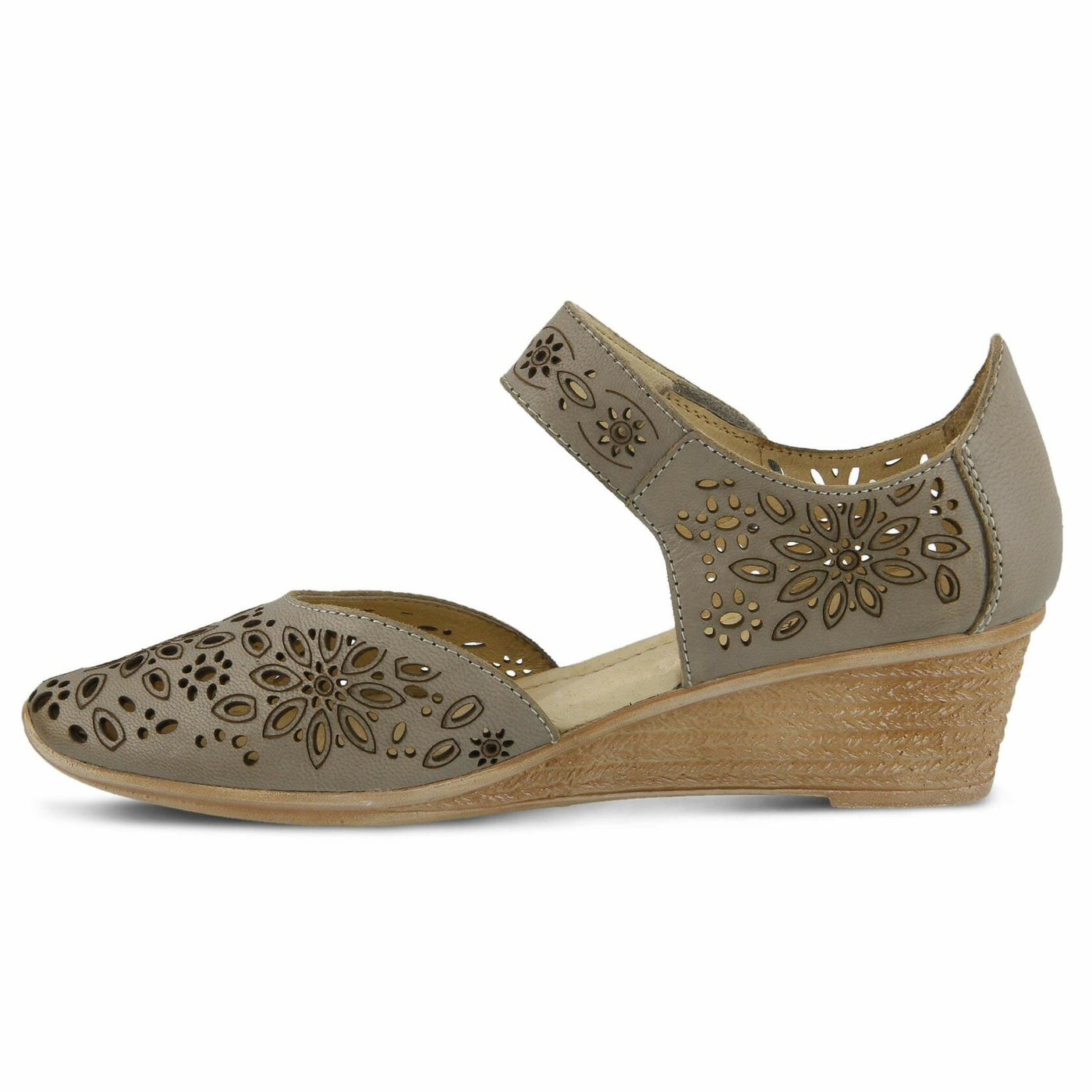 Spring Step Women's Nougat Wedge Sandal, Gray, 39 EU/8.5 M US