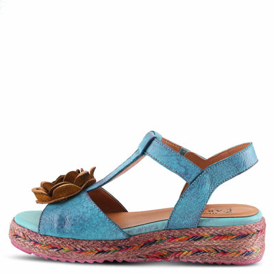 L'ARTISTE TEMPEST SANDALS BLUE MULTI / EU 41 / US 9.5-10