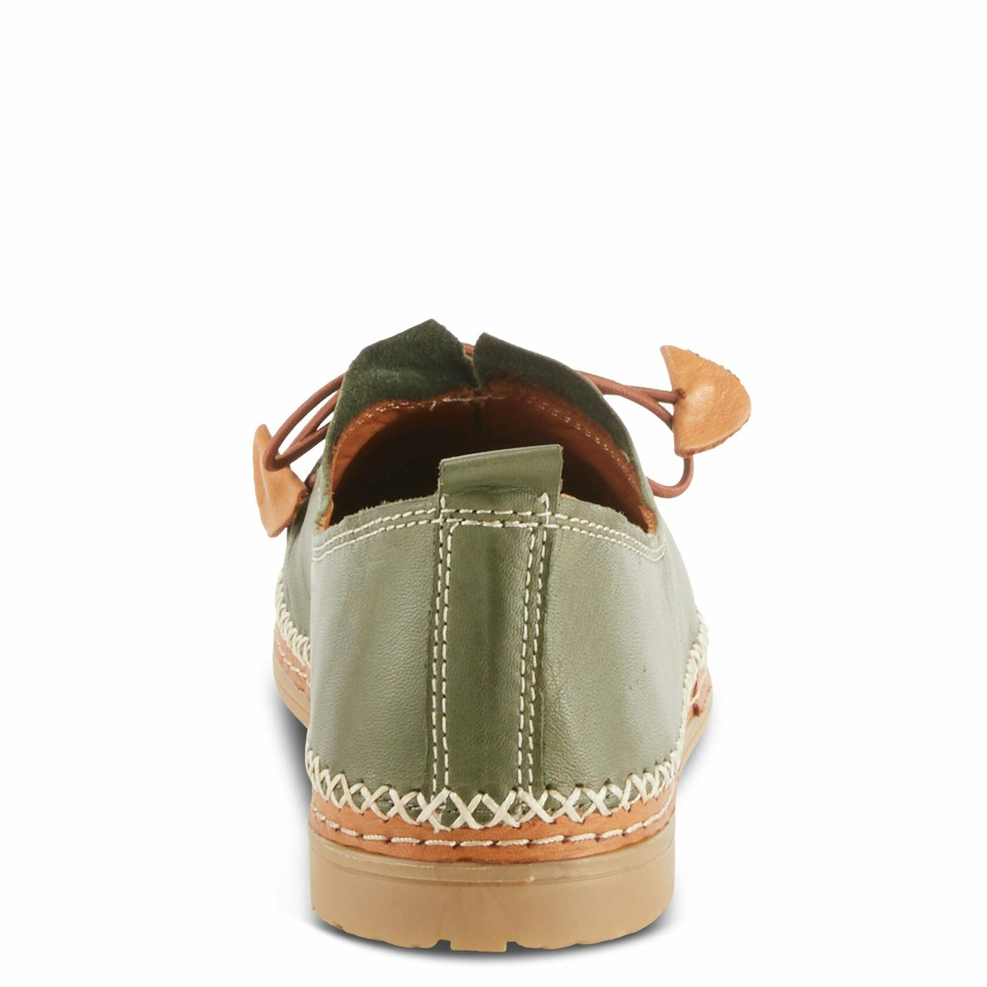 Spring Step Women's Berna Leather Loafer – Artistic Slip-On Comfort Shoe with Padded Insole, Elastic Vamp, and Durable Rubber Outsole Olive Green EU 36 / US 5.5-6