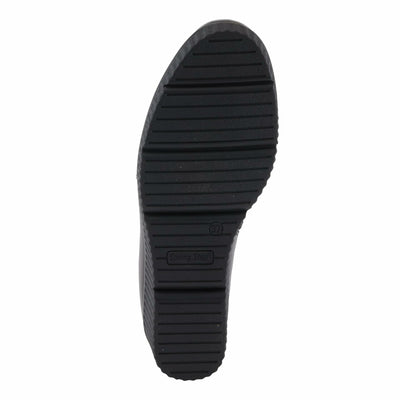 Spring Step Women's ABRUZZO Ankle Booties with Pebbled Leather, Modern Wedge Sole, and Removable Insoles