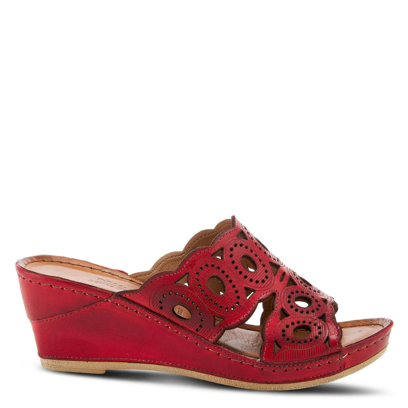 Spring Step Women's Labarnas Slide Sandal Red EU 35 / US 5