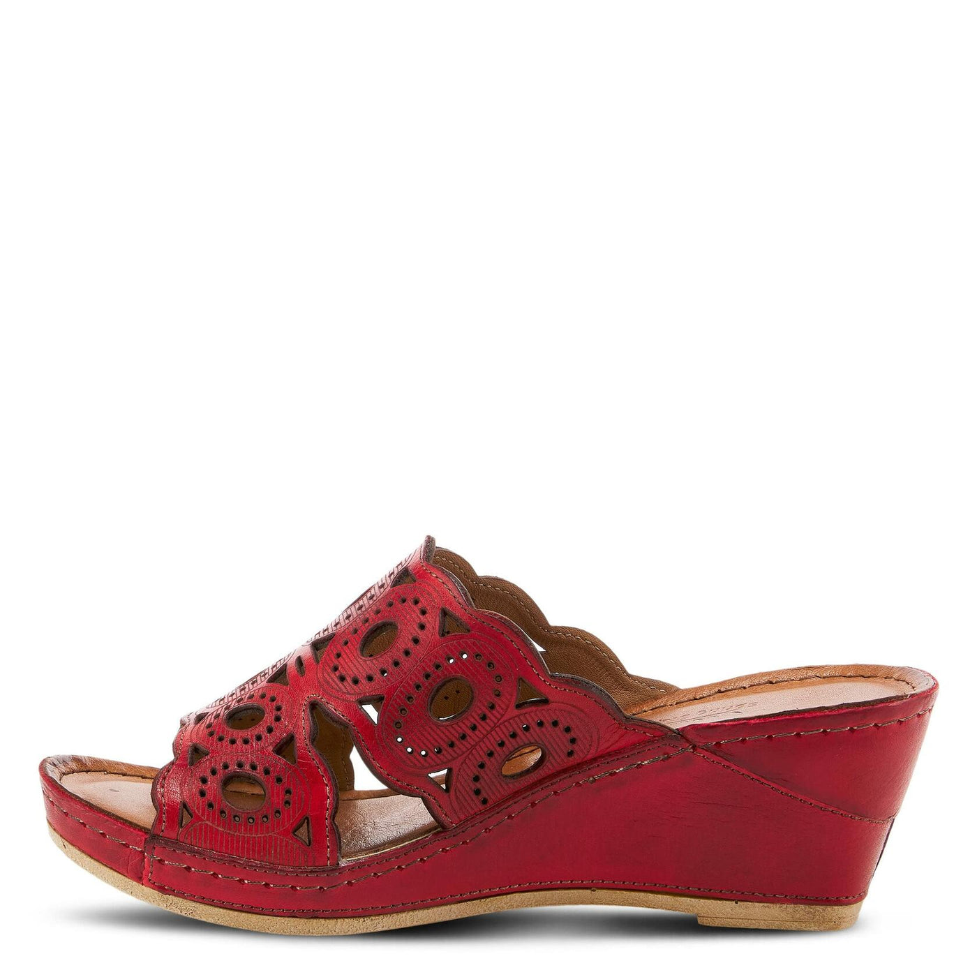 Spring Step Women's Labarnas Slide Sandal Red EU 35 / US 5