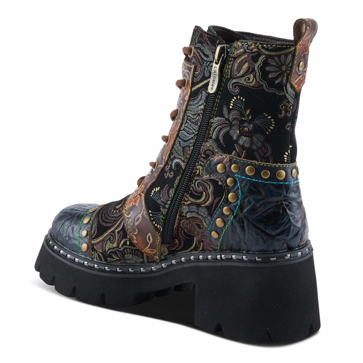 L'Artiste by Spring Step Women's Severity Fashion Boot, Brown Multi, 8