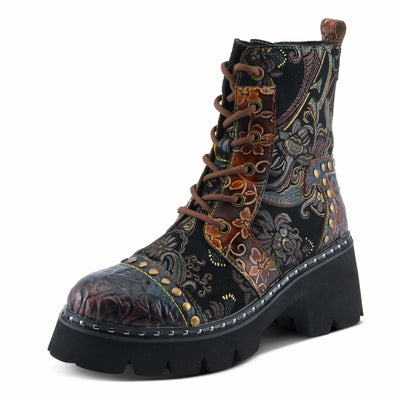 L'Artiste by Spring Step Women's Severity Fashion Boot, Brown Multi, 8
