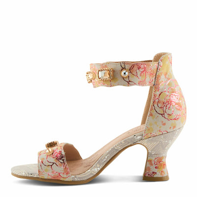 L'Artiste by Spring Step Women's Aquavelva Pump, Peach Multi, 6.5-7