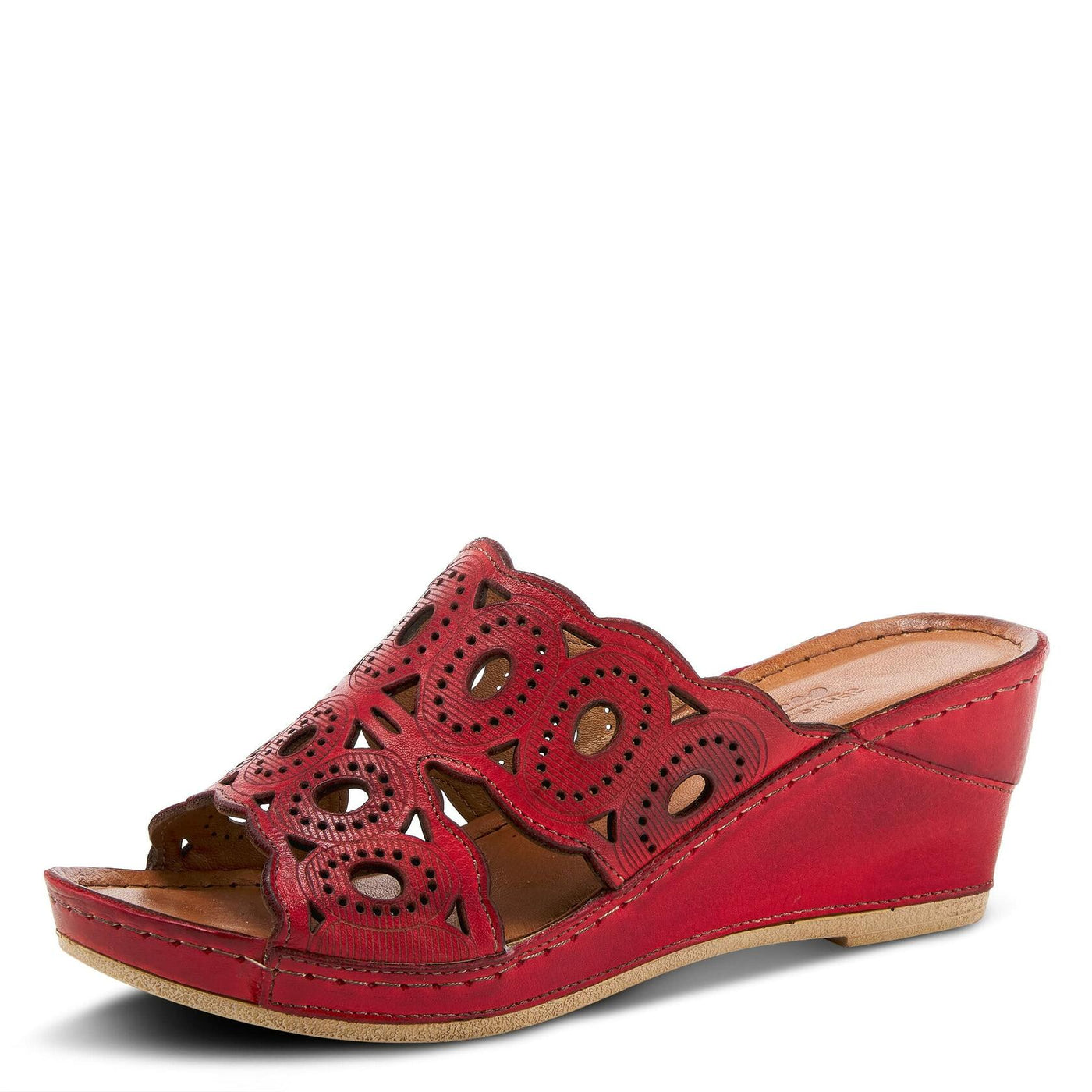 Spring Step Women's Labarnas Slide Sandal Red EU 35 / US 5