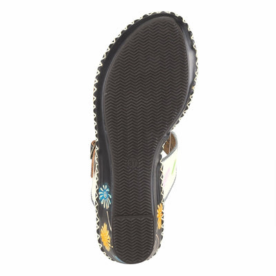 Spring Step L`Artiste Women's Santorini Slide Sandal White EU 42 / US 10.5-11