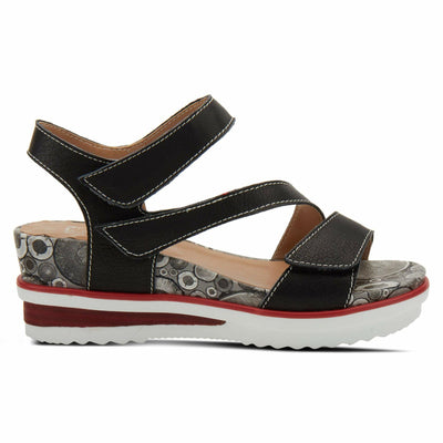 L’Artiste by Spring Step Women's Elona Sandal, Black, 9