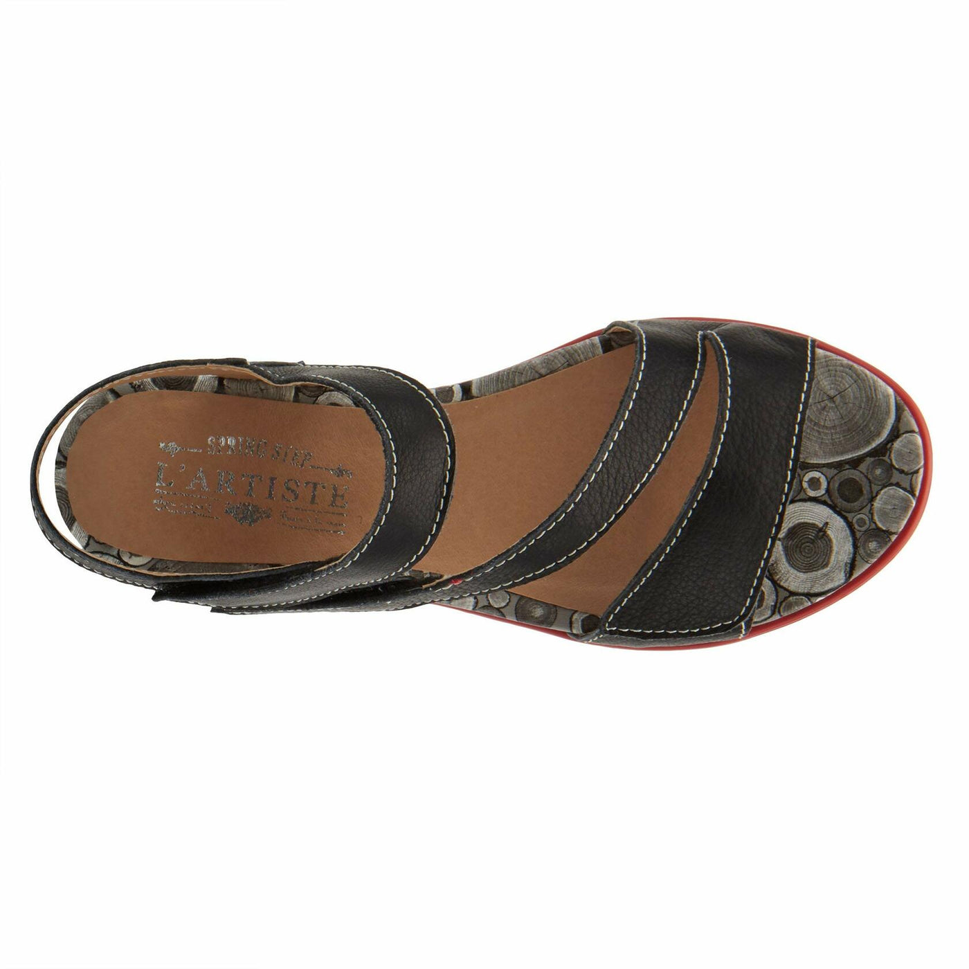 L’Artiste by Spring Step Women's Elona Sandal, Black, 9