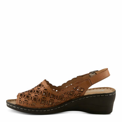Spring Step Women's Belizana Wedge Sandal, Camel, 5.5-6