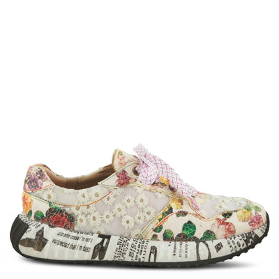 L'Artiste by Spring Step Women's Daisymae Sneaker, Beige Multi, 11.5-12
