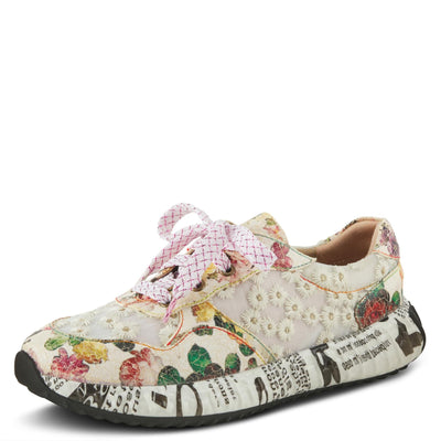 L'Artiste by Spring Step Women's Daisymae Sneaker, Beige Multi, 11.5-12