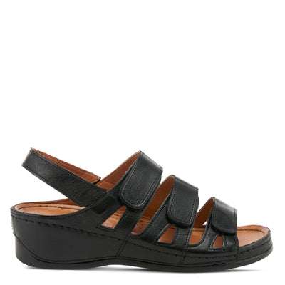 Spring Step Women's Eulaback Slingback Sandal Black EU 41 / US 9.5-10