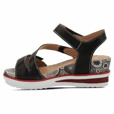 L’Artiste by Spring Step Women's Elona Sandal, Black, 9