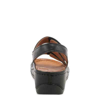 Spring Step Women's Eulaback Slingback Sandal Black EU 41 / US 9.5-10