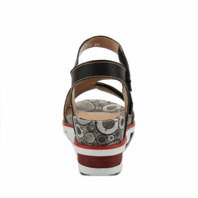 L’Artiste by Spring Step Women's Elona Sandal, Black, 9