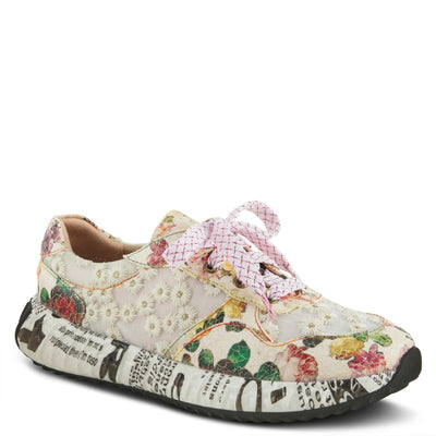 L'Artiste by Spring Step Women's Daisymae Sneaker, Beige Multi, 11.5-12