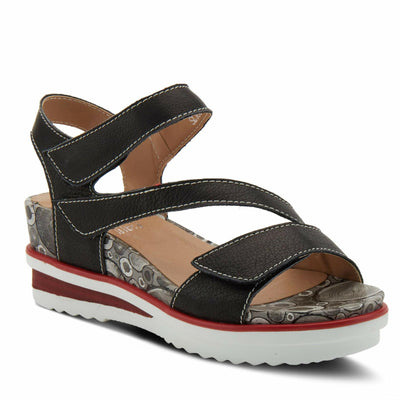 L’Artiste by Spring Step Women's Elona Sandal, Black, 9