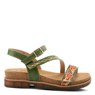Spring Step L'Artiste Women's Dialog Strap Sandal Green EU 41 / US 9.5-10