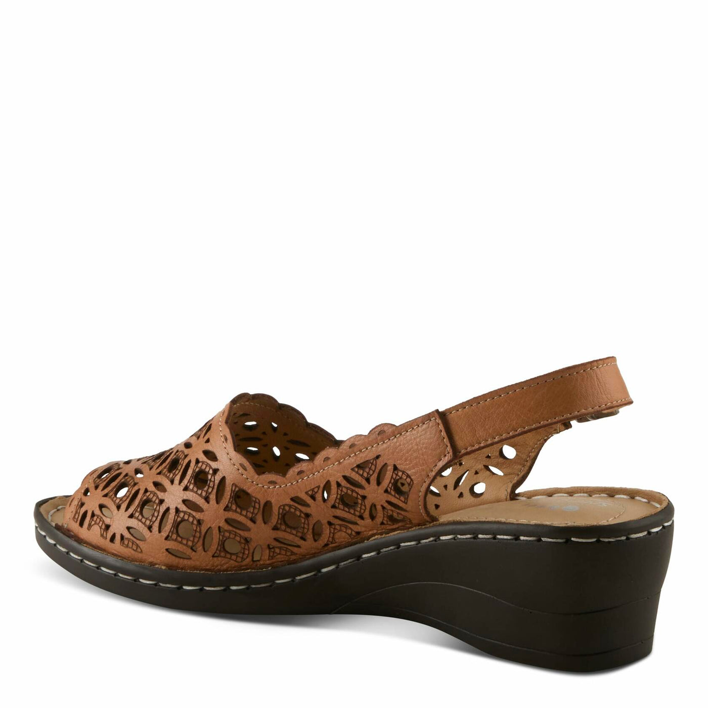 Spring Step Women's Belizana Wedge Sandal, Camel, 5.5-6
