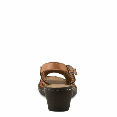 Spring Step Women's Belizana Wedge Sandal, Camel, 5.5-6