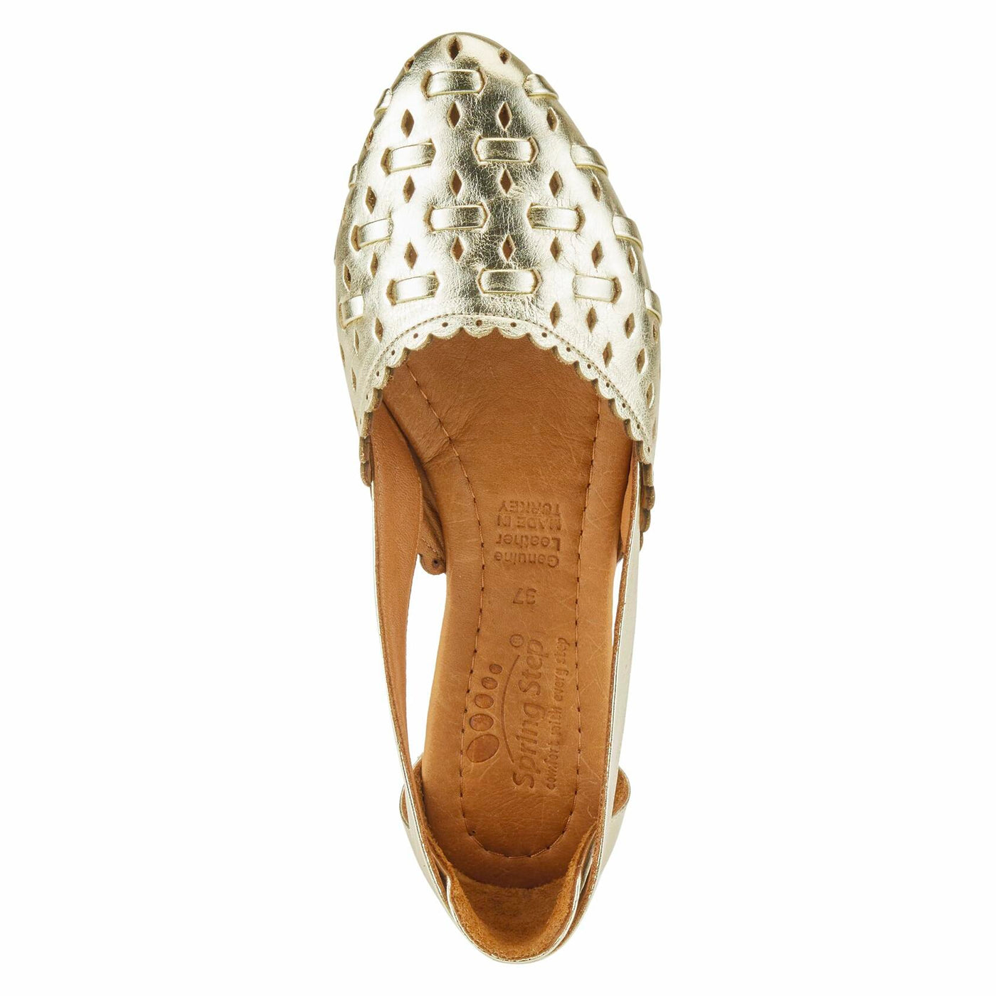 Spring Step Women's Delorse Shoes, Gold, 9