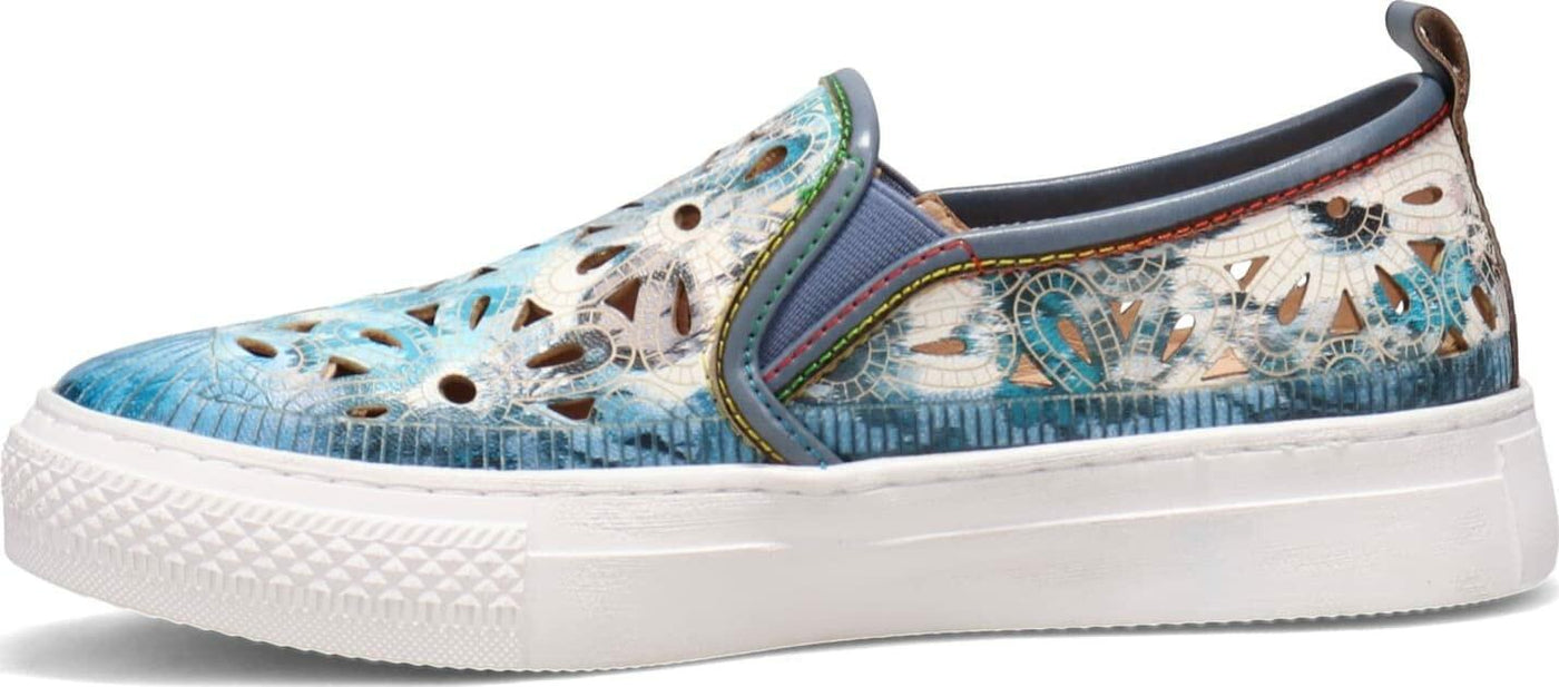 Spring Step L'Artiste Women's Denofeden Sneaker Blue Multi EU 39 / US 8.5