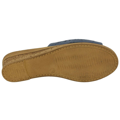 SPRING STEP ESTELLA SLIDE SANDAL BLUE / EU 38 / US 7.5-8