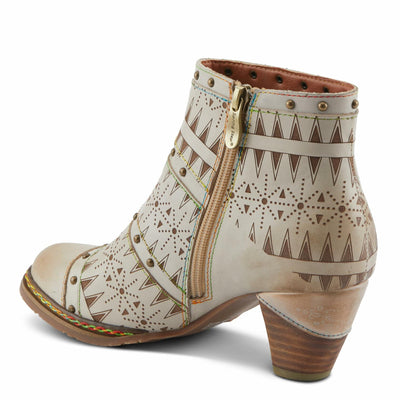 L'Artiste by Spring Step Women's Niobe Ankle Boot, Beige Multi, 8.5