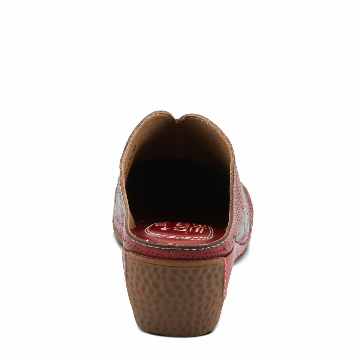 L'Artiste by Spring Step Women's Chienti Clog, Red Multi, 8.5