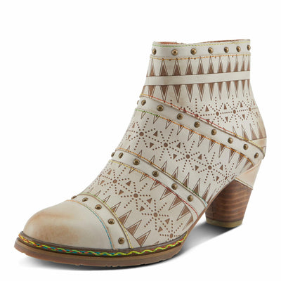 L'Artiste by Spring Step Women's Niobe Ankle Boot, Beige Multi, 8.5