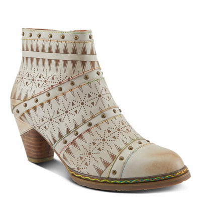 L'Artiste by Spring Step Women's Niobe Ankle Boot, Beige Multi, 8.5