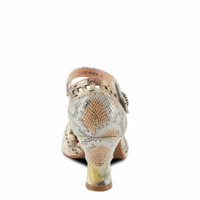L'Artiste by Spring Step Women's Luxe Pump, Beige Multi, 8.5
