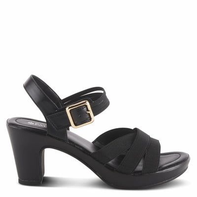 PATRIZIA Women's Neesa-Stretch Slingback Sandal Black EU 39 / US 8.5