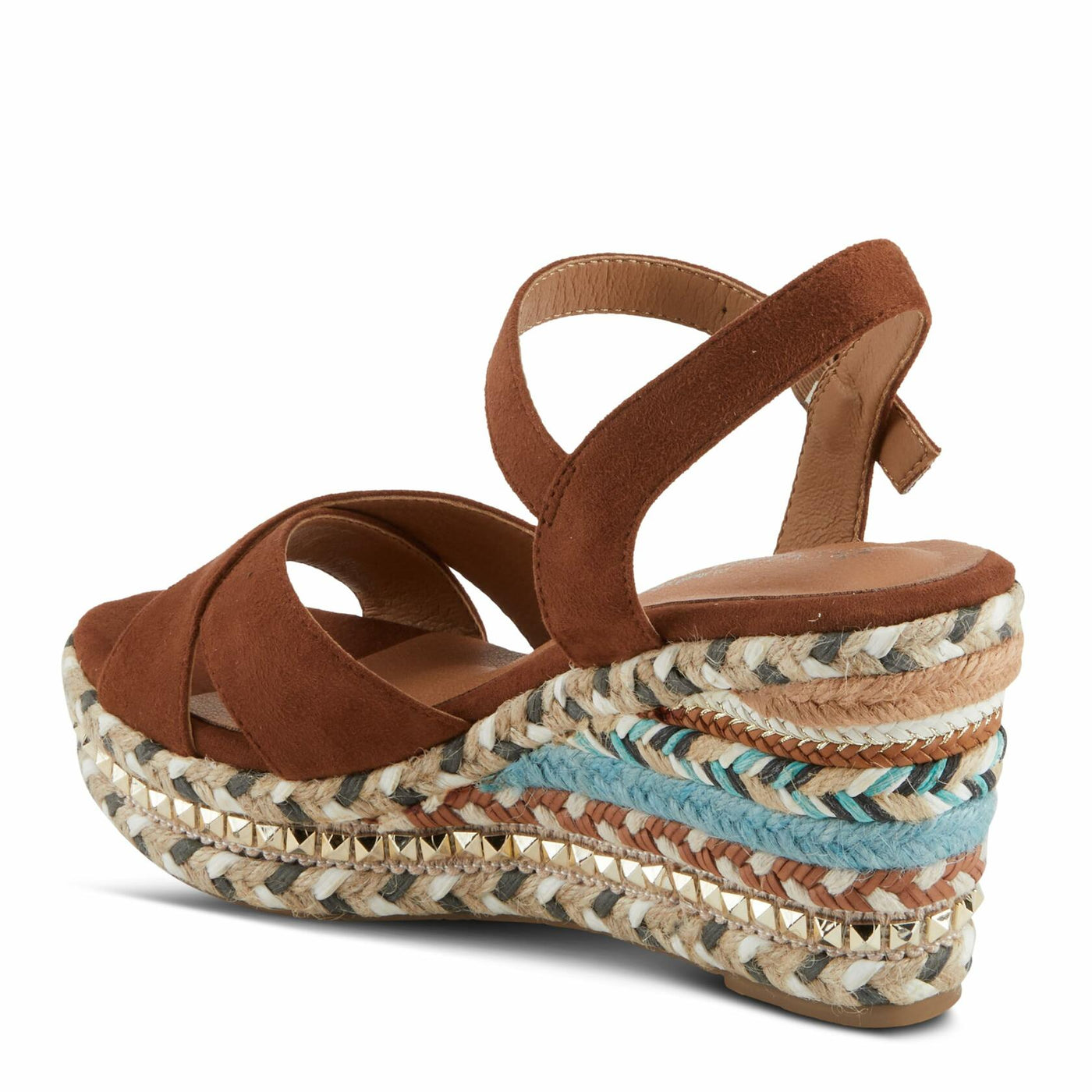 PATRIZIA Women's Sloane Wedge Sandal Brown EU 39 / US 8.5
