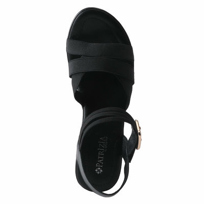 PATRIZIA Women's Neesa-Stretch Slingback Sandal Black EU 39 / US 8.5