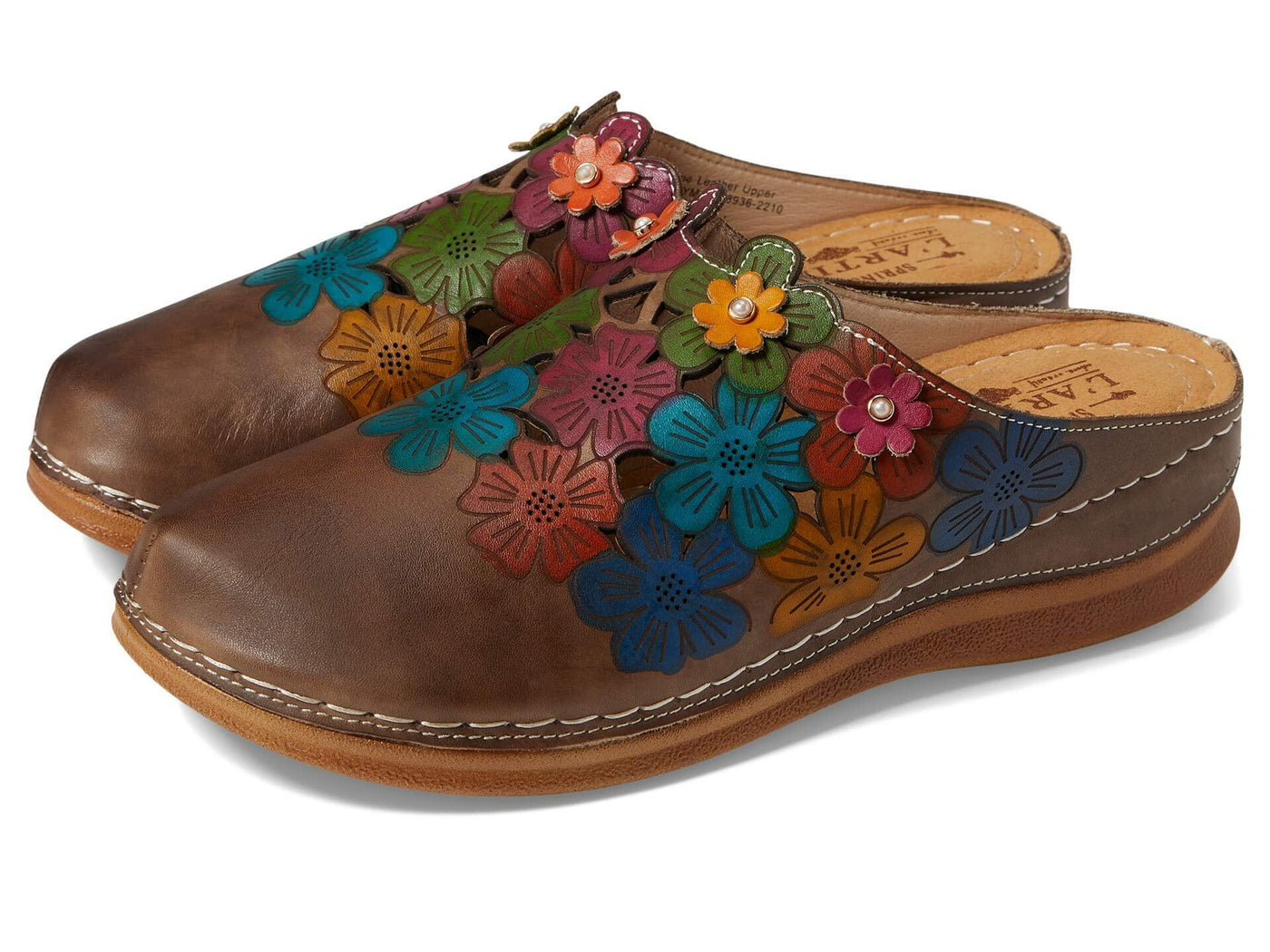 Spring Step L'Artiste Women's Augi Clog Grey Multi EU 42 / US 10.5-11
