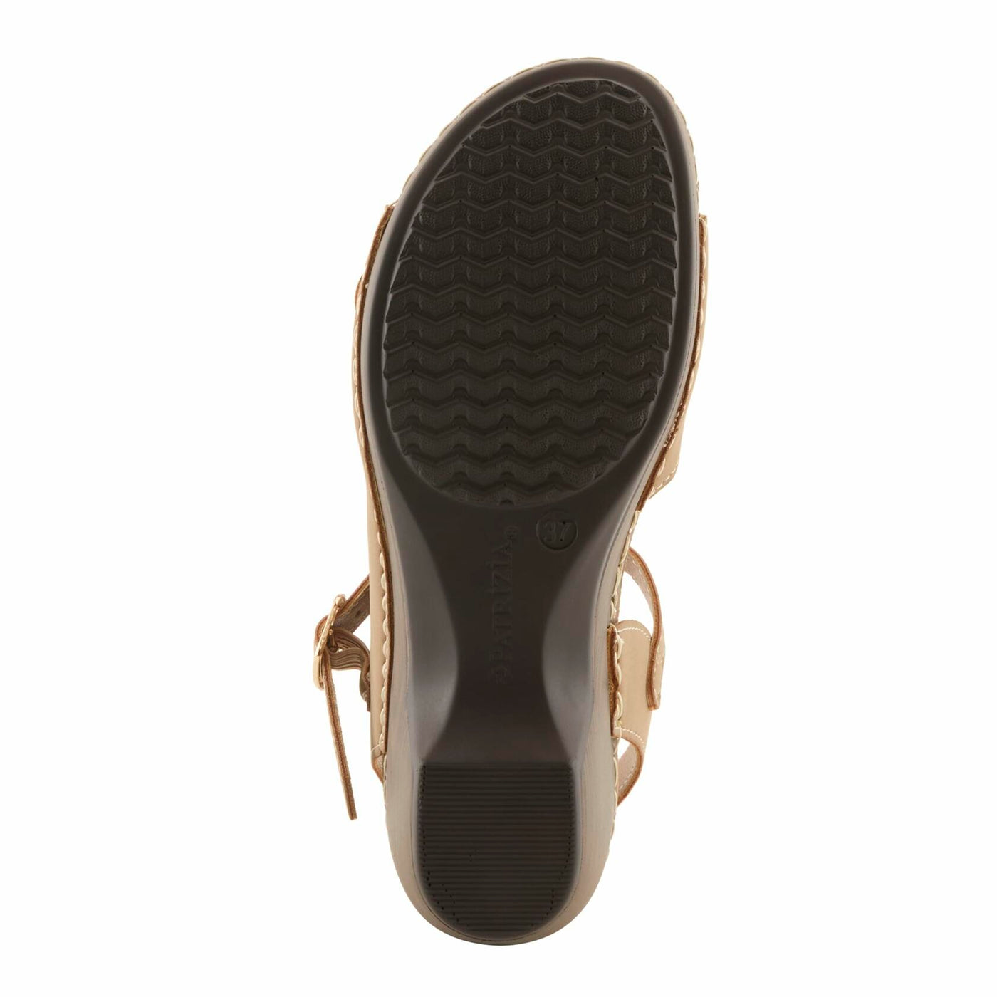 PATRIZIA Spring Step Shantay Wedge Sandals for Women - Ladies Sandals with Ankle Strap Buckle Closures - Womens Casuals Sandals for Outdoor - Tan EU 40 / US 9