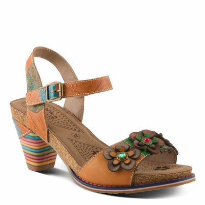 L'Artiste by Spring Step Women's Bluesky Sandal, Camel Multi, 9.5-10