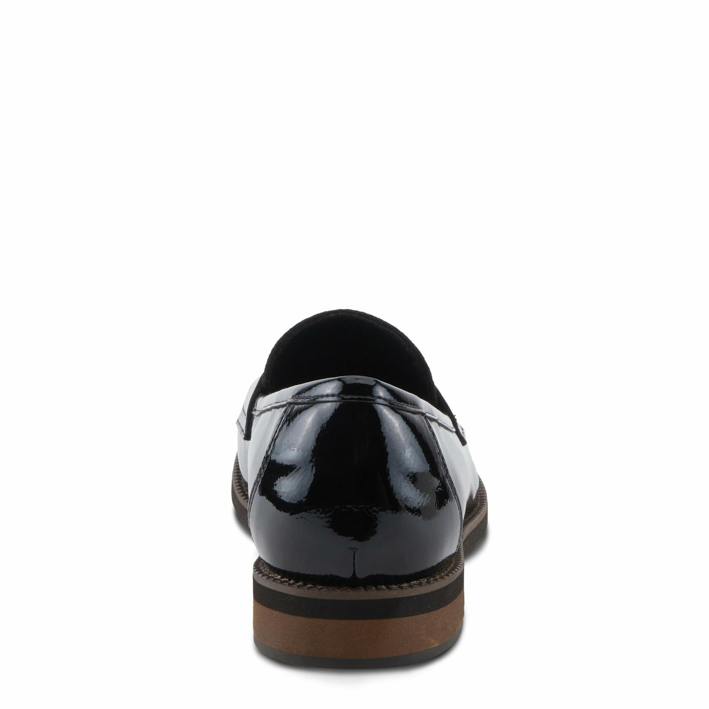 PATRIZIA NOLDIN Women’s Slip-On Loafer – Faux Suede & Patent Combo with Cushioned Insole Black Patent EU 36 / US 5.5-6