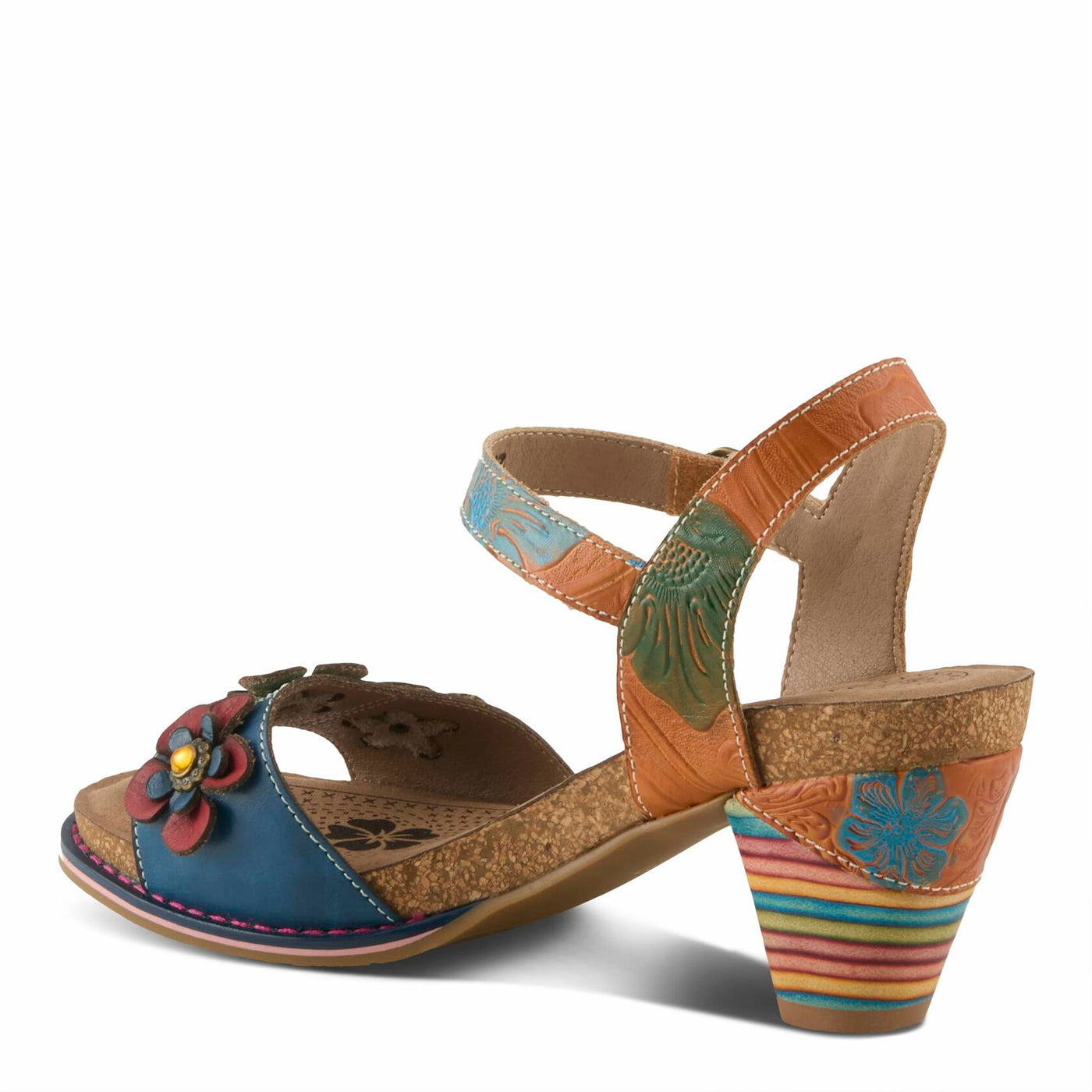 L'Artiste by Spring Step Women's Bluesky Sandal, Camel Multi, 9.5-10