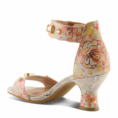 L'Artiste by Spring Step Women's Aquavelva Pump, Peach Multi, 10.5-11