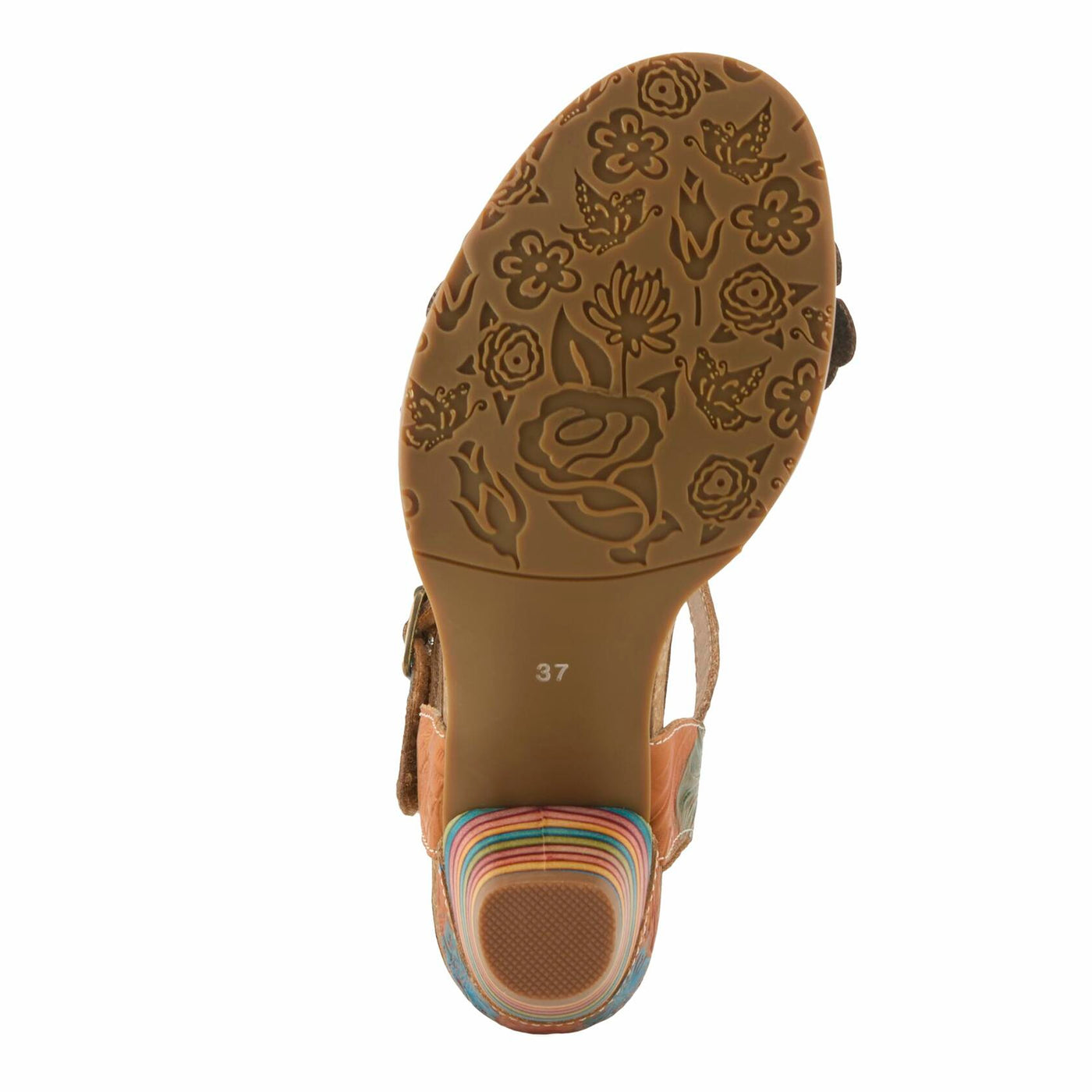 L'Artiste by Spring Step Women's Bluesky Sandal, Camel Multi, 9.5-10