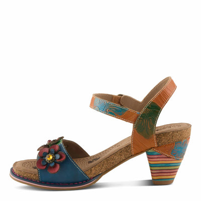 L'Artiste by Spring Step Women's Bluesky Sandal, Camel Multi, 9