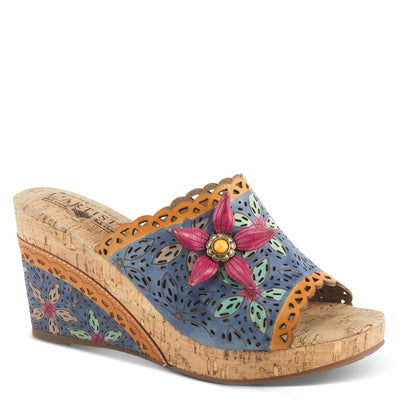 Spring Step L'Artiste Women's Annamaria Sandals Blue Multi EU 42 / US 10.5-11