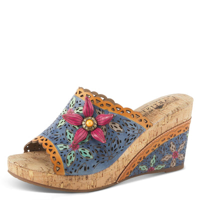 Spring Step L'Artiste Women's Annamaria Sandals Blue Multi EU 42 / US 10.5-11