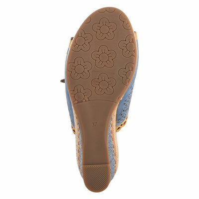 Spring Step L'Artiste Women's Annamaria Sandals Blue Multi EU 42 / US 10.5-11