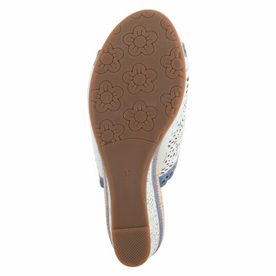 Spring Step L'Artiste Women's Annamaria Sandals White Multi EU 41 / US 9.5-10
